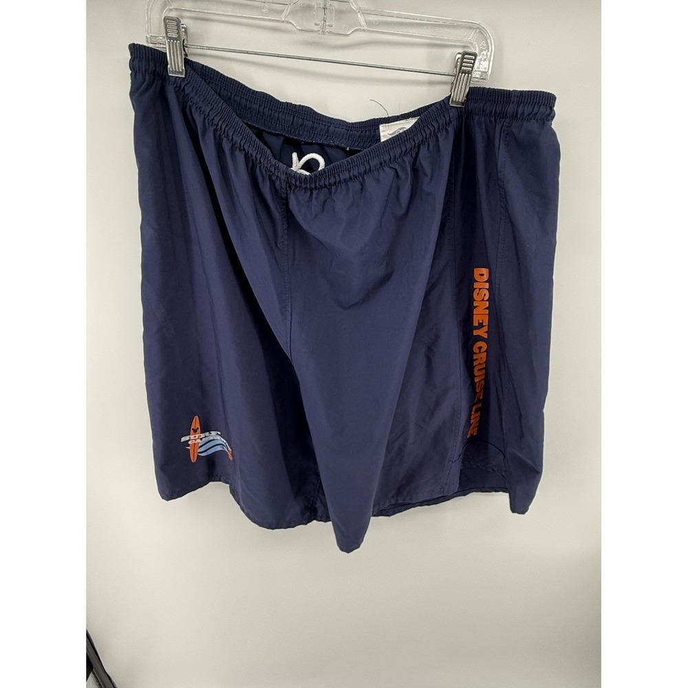 Disney Cruise Line Men's Navy Blue Surf Way Athletic Shorts Swim Trunks Size XL